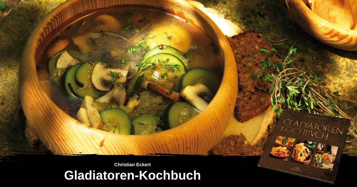 Rezept: Suppe aus Pilzen, Zwiebeln und Zucchini (Sorbitio ex fvngis et ...